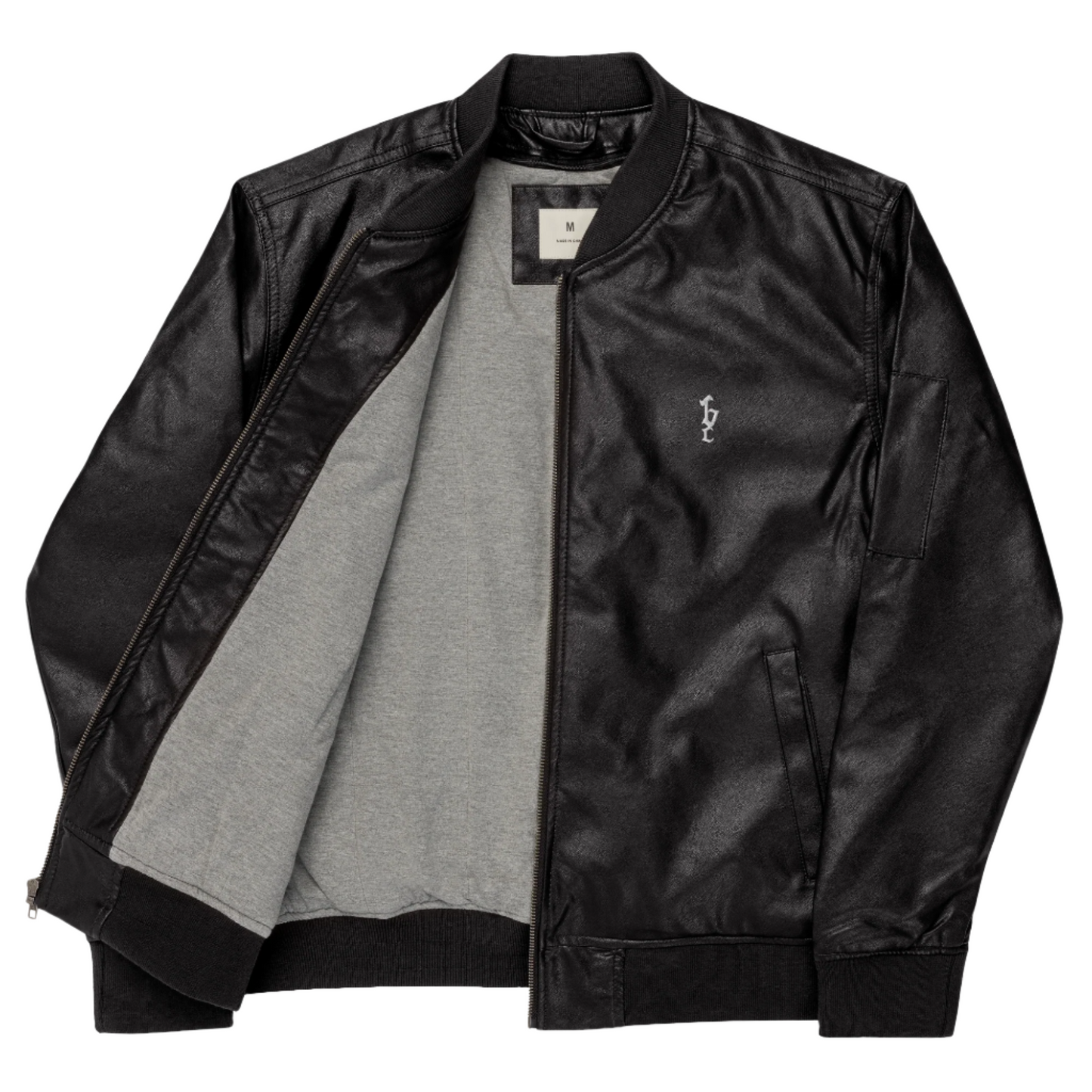 Unisex Leather Bomber Jacket